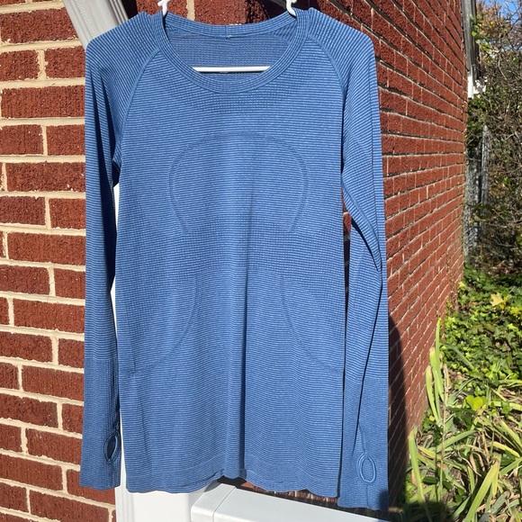 lululemon athletica Tops - Lululemon Blue Swiftly Tech Long Sleeve